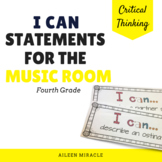 Elementary Music I Can  Statements {Fourth Grade}