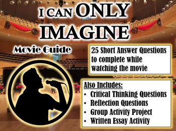 Preview of I Can Only Imagine Movie Guide (2018) - Movie Questions with Extra Activities