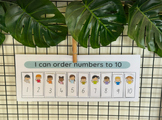 I Can Order Numbers to Ten