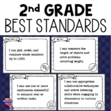 2nd Grade Core Subjects BEST Standards "I Can" Posters Flo
