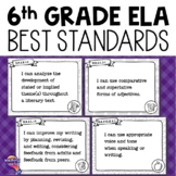 6th Grade ELA BEST Standards "I Can" Posters Florida Langu