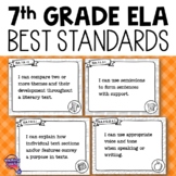 7th Grade ELA BEST Standards "I Can" Posters Florida Langu