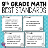 8th Grade MATH BEST Standards "I Can" Posters Florida