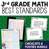 3rd Grade MATH BEST Standards I Can Posters & Checklists B
