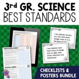 3rd Grade SCIENCE Florida Standards I Can Posters & Checkl
