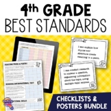 4th Grade BEST Standards Core Subjects I Can Posters & Che