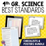 4th Grade SCIENCE Florida Standards I Can Posters & Checkl