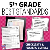 5th Grade BEST Standards Core Subject I Can Posters & Chec