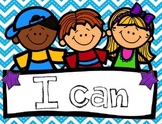 "I Can" Posters- Commom Core Standards Aligned (Color and 