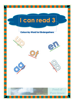 Preview of I Can Read 3: Colour-By-Word for Kindergartners