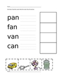 I Can Read CVC Words! A Write, Cut and Paste Activity