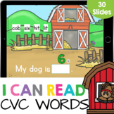 I Can Read CVC Words: Complete the Sentences Farm Google S