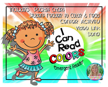 Preview of I Can Read Colors Emergent Reader