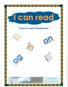 Preview of I Can Read: Colour-By-Word for Kindergartners