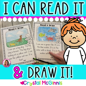 Preview of I Can Read It, I Can Draw It! Reading Comprehension Passages for Kindergarten