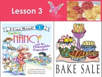 Preview of I Can Read Level 1 Fancy Nancy Delectable Cupcakes - Lesson 3