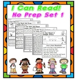 I Can Read Simple Sentences NO PREP (Set 1) PDF        #On