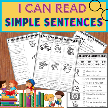 Preview of I Can Read Simple Sentences / Reading and Comprehension