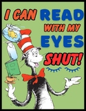I Can Read With My Eyes Shut! Dr Seuss Reading Comprehensi