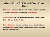 I Can:Summarize, Words I don't Know, Connections, Text Evidence