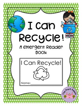 Preview of I Can Recycle: A Preschool Reader Book