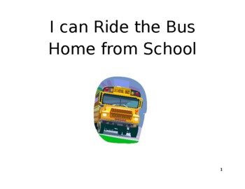 Preview of I Can Ride The Bus Social Story