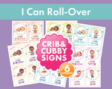 I Can Roll Over Developmental Sign - Nursery Milestone Dis