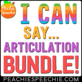 I Can Say... Articulation Workbook Bundle by Peachie Speechie