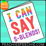 I Can Say S-Blends Speech Therapy Workbook