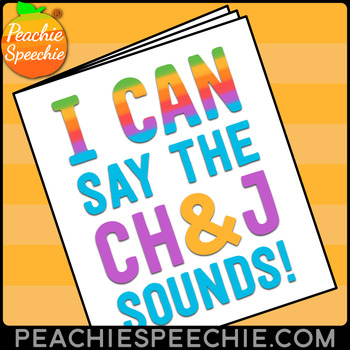 Preview of I Can Say the CH and J Sounds Articulation Workbook