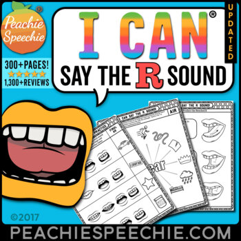 Preview of I Can Say the R Sound: Articulation Workbook