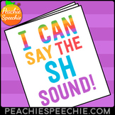 I Can Say the SH Sound Speech Therapy Articulation Workboo