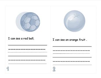 Preview of I Can See - A Sight Word/Color/Activity Book