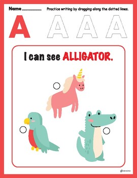 Preview of I Can See the Picture Game : Alphabet Set 1