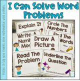 I Can Solve Word Problems Posters