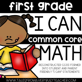 Preview of I Can Statement Booklet {First Grade}