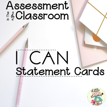 Preview of I Can Statement Cards for the Music Room