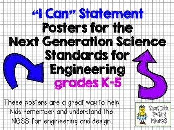 Preview of FREE - "I Can" Statement Posters for the NGSS Engineering Standards K-5