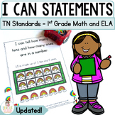 TN Standards I Can Statements ELA & MATH for First Grade