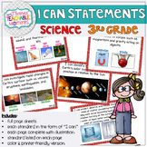 3rd Grade TEKS I Can Statements Science