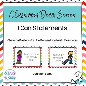 Preview of I Can Statements for the MLT Inspired Classroom: Chevron