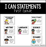 I Can Statements for First Grade: Editable