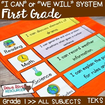 Preview of I Can Statements First Grade TEKS System BUNDLE {All First Grade Standards}