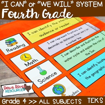 Preview of I Can Statements Fourth Grade TEKS System BUNDLE {All Fourth Grade Standards}