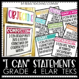 I Can Statements - 4th Grade ELAR TEKS