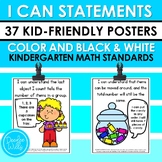 I Can Statements Kindergarten Common Core Standards Math P