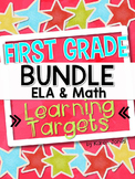 I Can Statements -- Learning Targets for First Grade ELA &