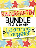 I Can Statements -- Learning Targets for Kindergarten ELA 