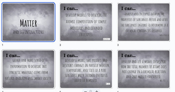 Preview of I Can Statements MS- Physical Science Editable