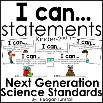 Preview of I Can Statements Next Generation Science Standards Kindergarten-2nd grade